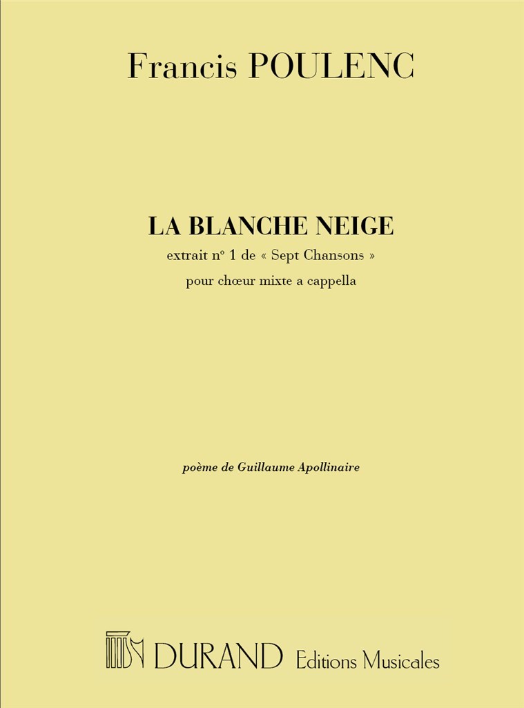 7 Chansons: La Blanche Neige N1
